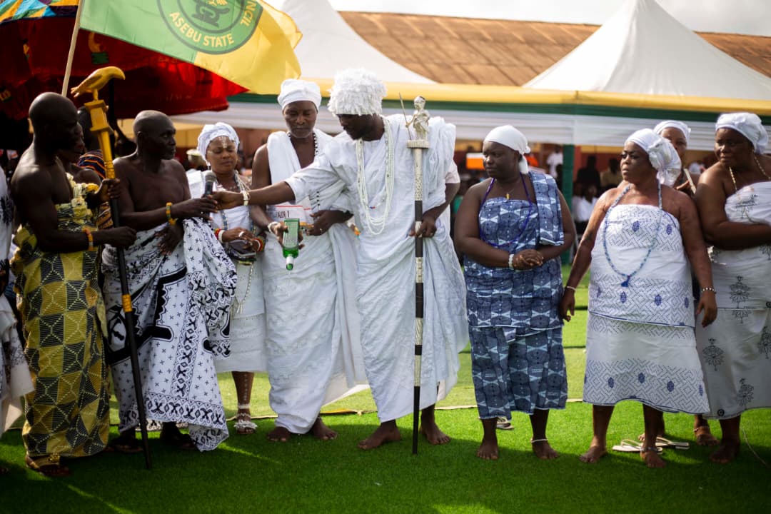Asebu elders and dignitaries at the durbar